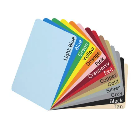 Custom Color Blank PVC ID Cards - CXJ Card Wholesale