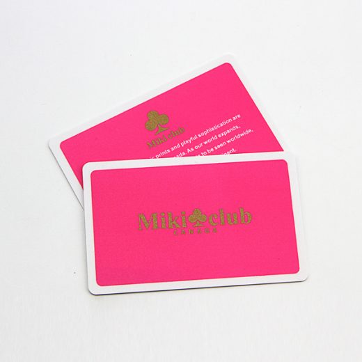 frosted membership cards