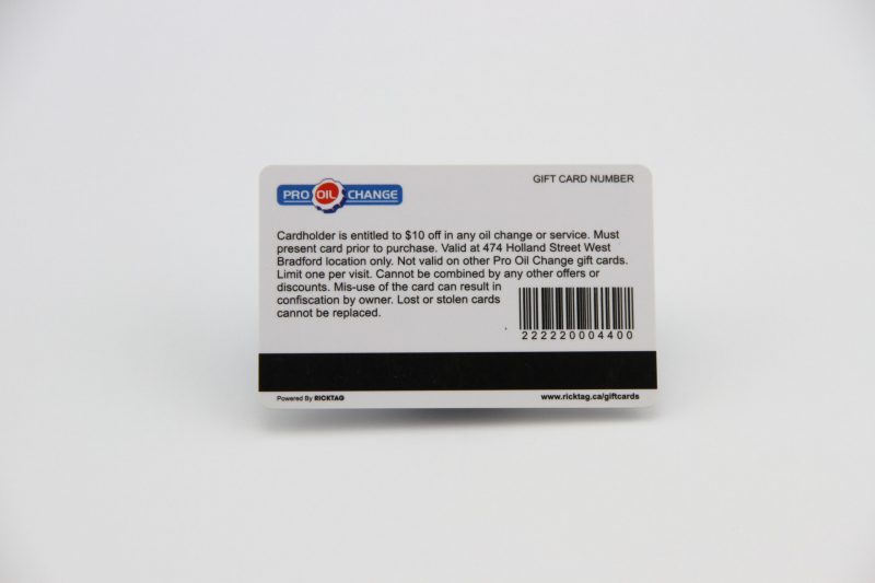 Custom Printed Barcode Cards