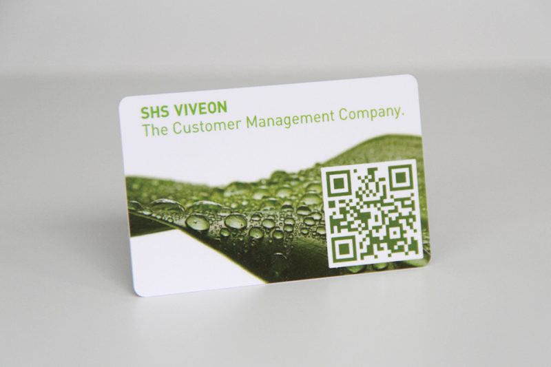 Plastic business QR code card