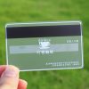 transparent plastic cards