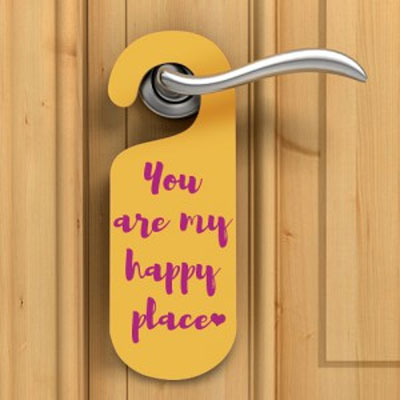 Custom door hangers, various shapes and sizes for your choice