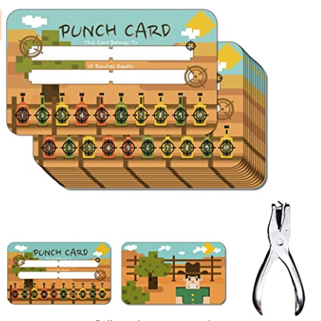 Loyalty Discount Card with Hand Punch Kit