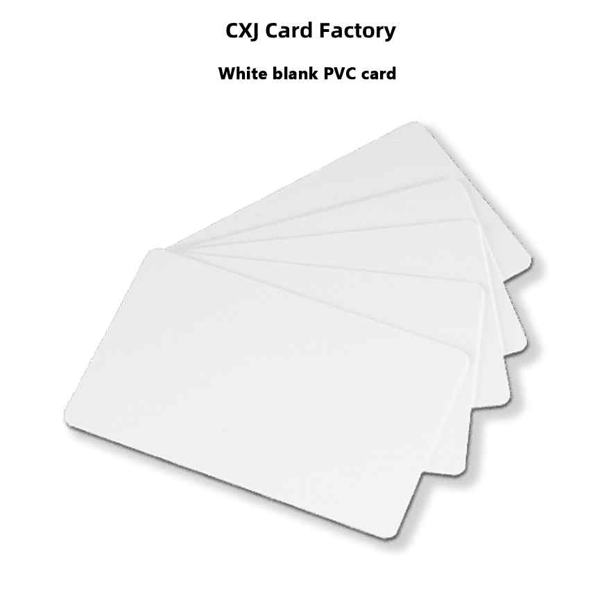 white blank pvc card - cxj card factory product
